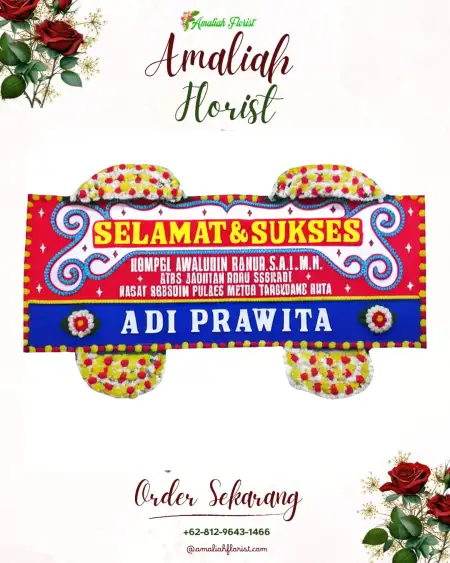 Papan Bunga Ucapan Selamat Rawabuntu